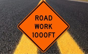 Road work - traffic alert