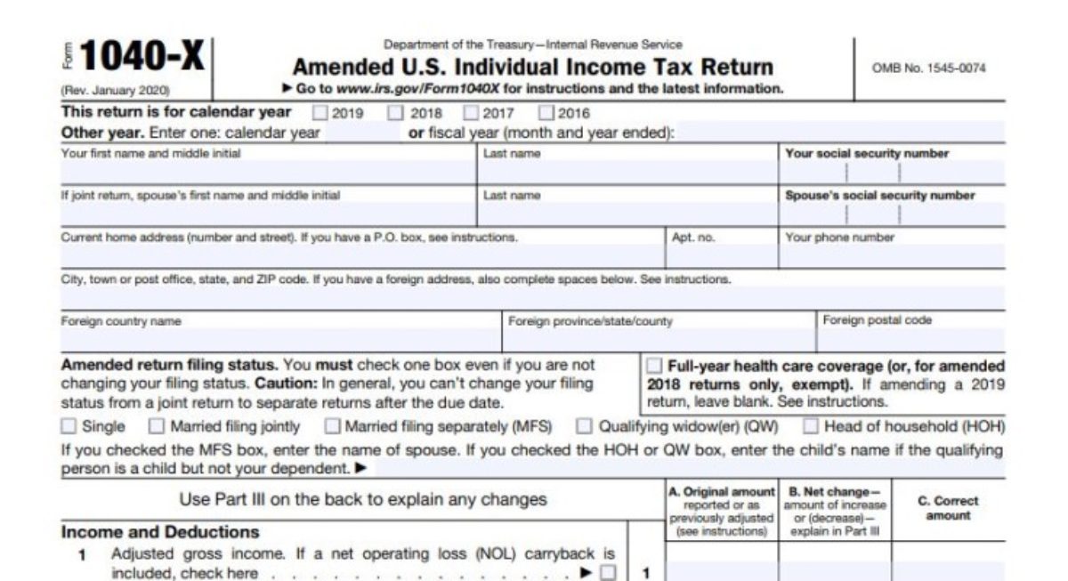 Irs Announces Form 1040 X Electronic Filing Options Coming This