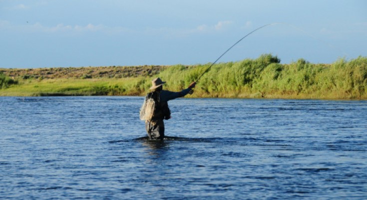 Fly fishing at a National Wildlife Refuge.
