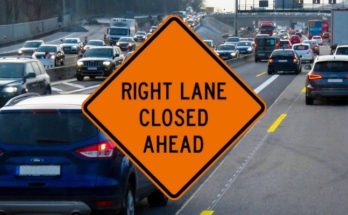 right lane closed