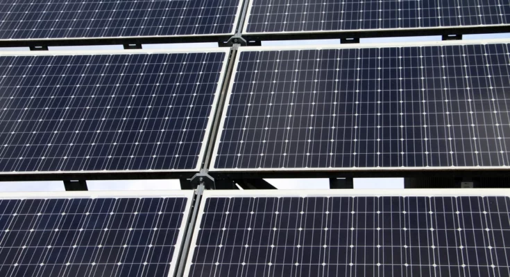 Solar panels generate alternative energy