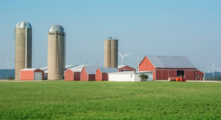 Agricultural farm land
