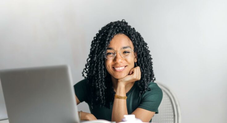 Happy student