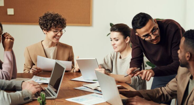 Group of employees
