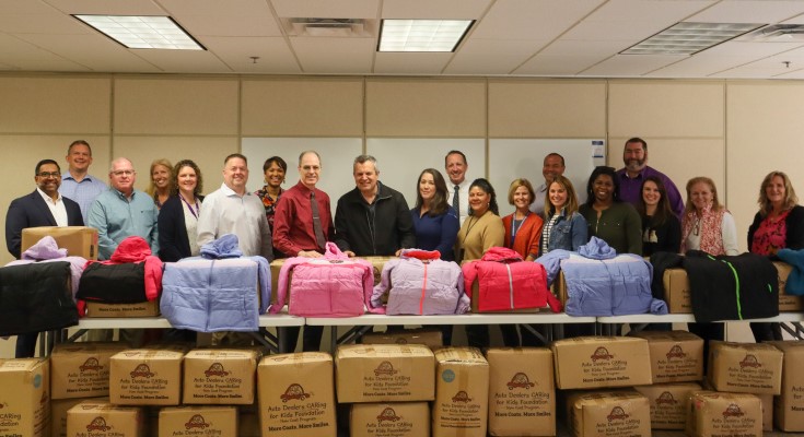 Keystone Volvo Donates 312 Winter Coats to Support Local Students