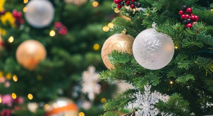 Christmas tree with baubles