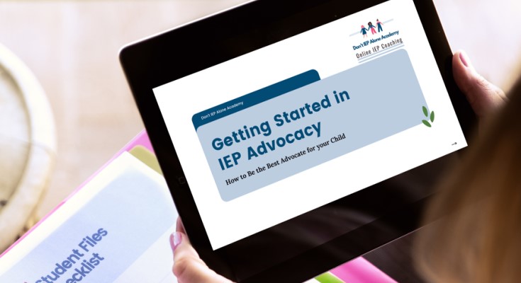 Don't IEP Alone offers Special Education Advocacy training