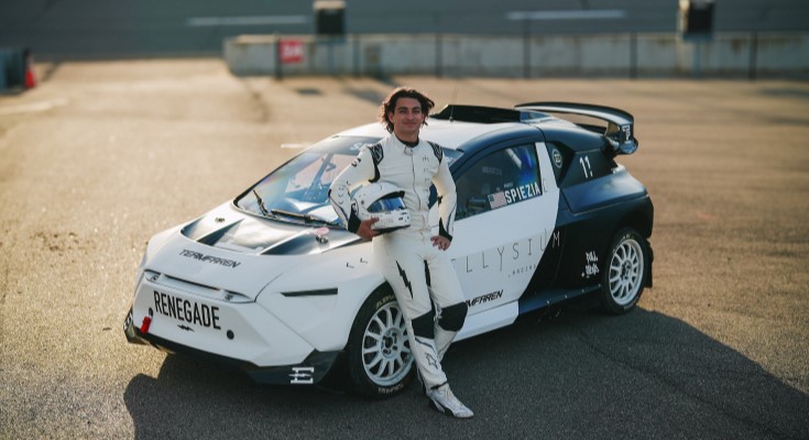 Ellis Spiezia, aka The Renegade, American electric racing driver