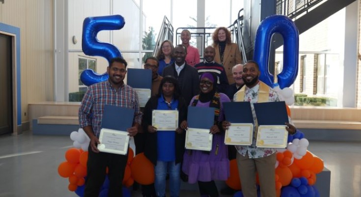 City celebrates first cohort of employees graduating from the Electronic Technician Upskilling Program