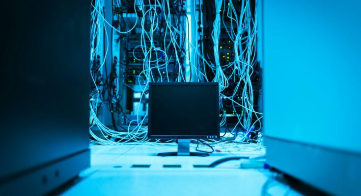 Monitor and wires