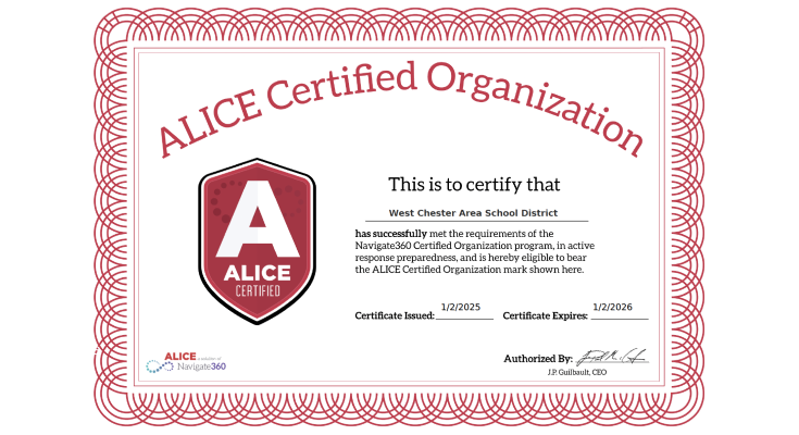 ALICE Certified Organization designation