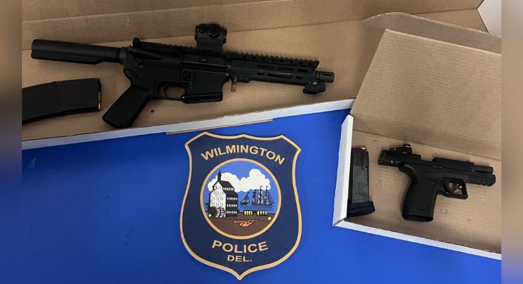 5.56mm AR-15-style rifle and 9mm handgun
