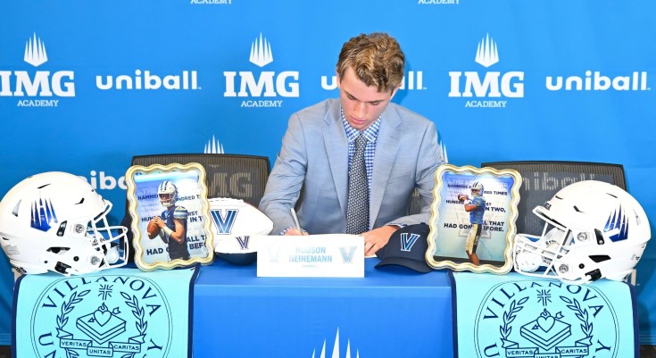 Quarterback Hudson Heinemann signs with Villanova University