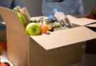 Food and drinks inside the carton box