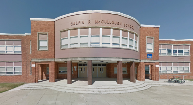 Calvin R. McCullough Middle School in New Castle