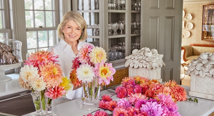 Martha Stewart with florals