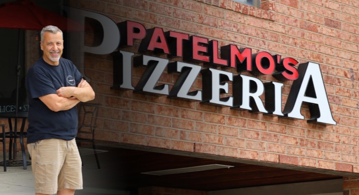 Owner Tom Amodei at Patelmo's Pizzeria