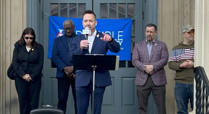 Pielli fights for veterans at West Chester rally