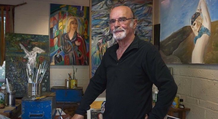 Shimon Braun in his studio