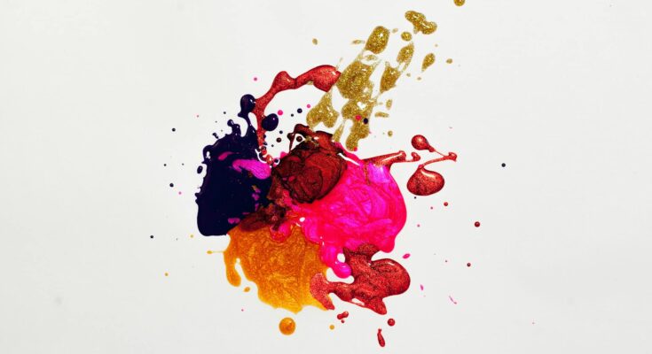 Multicolored abstract painting