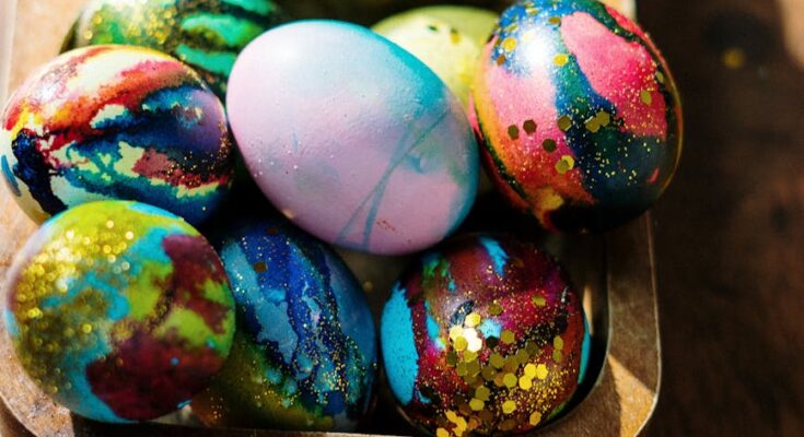 Assorted color eggs