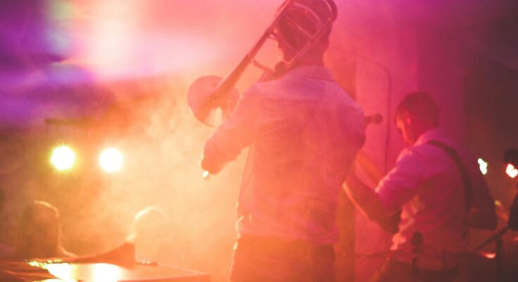 People performing on stage