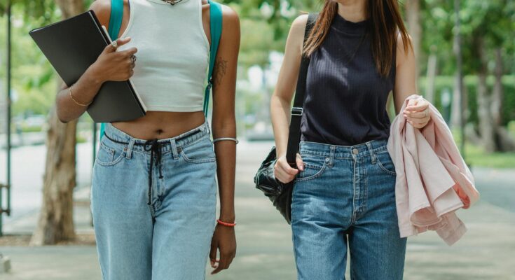 Two young women