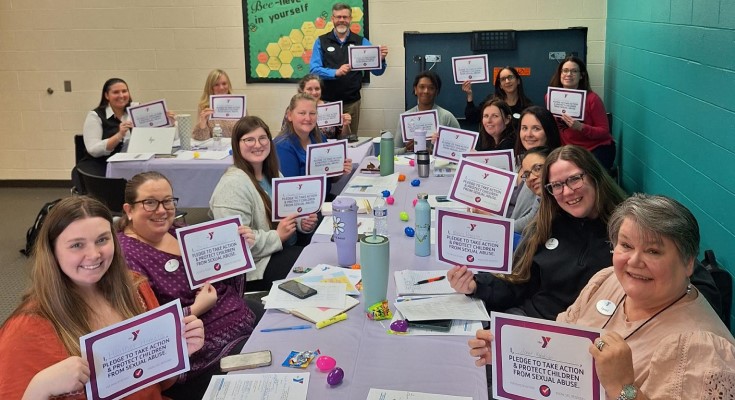 YGBW staff sign the Five Days of Action® pledge