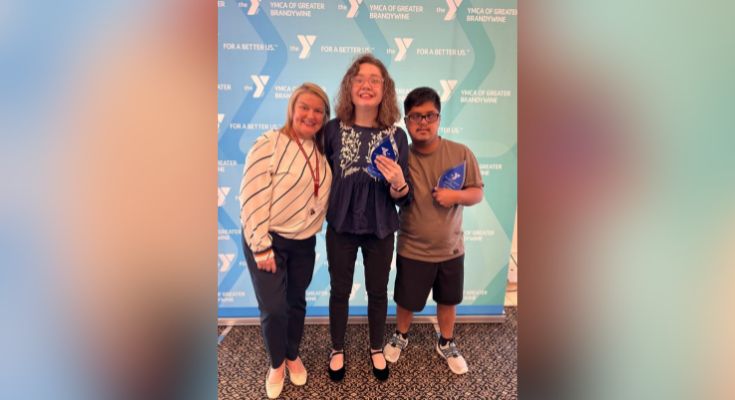 Ilana and Joey pose with Cynthia Sedlak