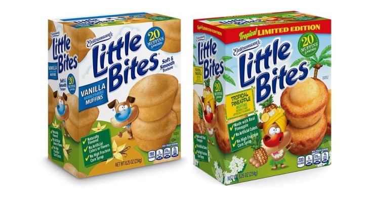Little Bites Snacks Tropical Pineapple and Vanilla Muffins