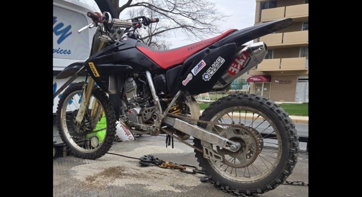 Stolen off-highway vehicle