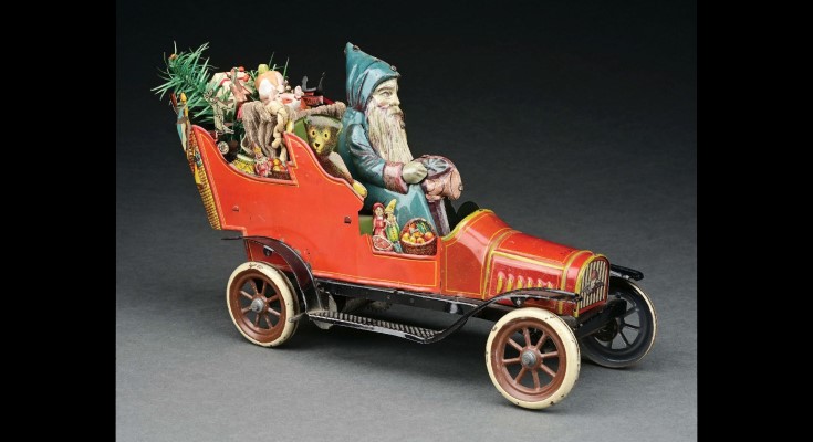 Circa-1912 Fischer Father Christmas car