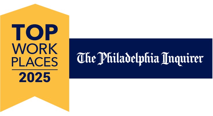 2025 Top Workplace by The Philadelphia Inquirer