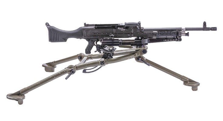 Exceptional Fabrique Nationale (Herstal) U.S. M240B machine gun, .308, one of very few specimens of its type fully transferable to an individual owner. Unfired since leaving factory. Near-mint, boxed. Sold at the midpoint of its estimate range, for $467,400.