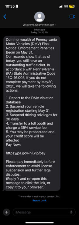 Text Scam