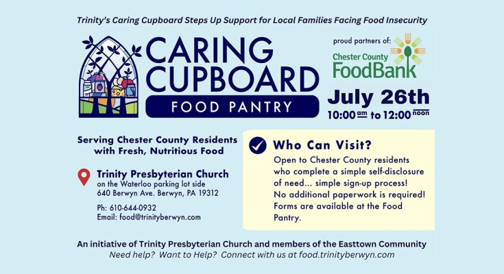 Trinity Presbyterian Church's Caring Cupboard Food Pantry
