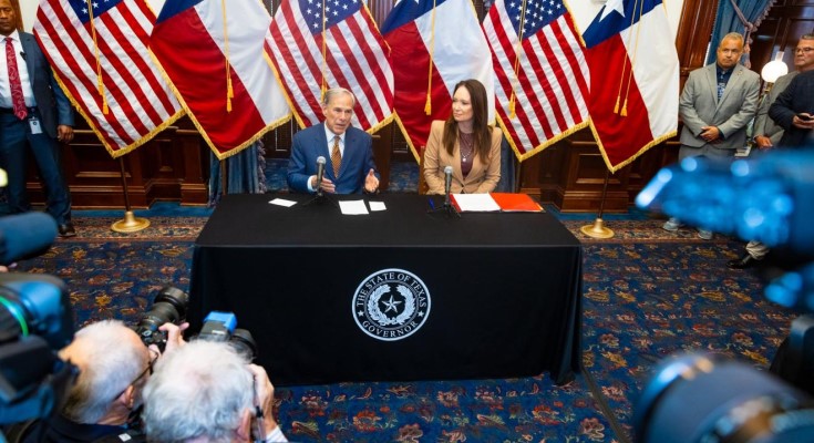 U.S. Secretary of Agriculture Brooke L. Rollins alongside Governor Greg Abbott