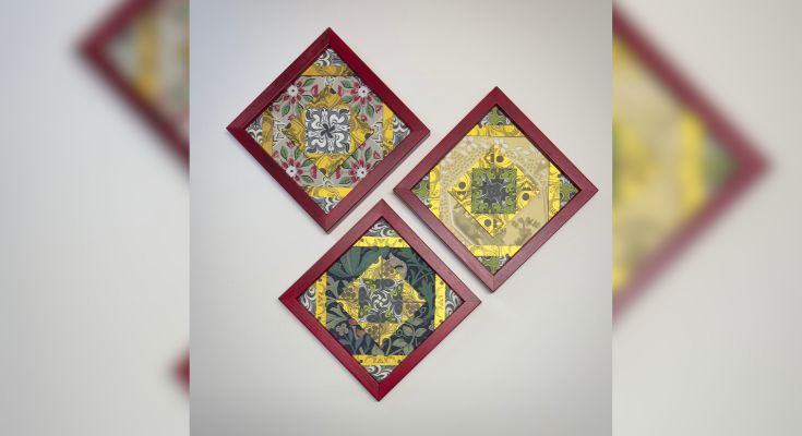 Unititled Triptych by Leslie A. Grossman