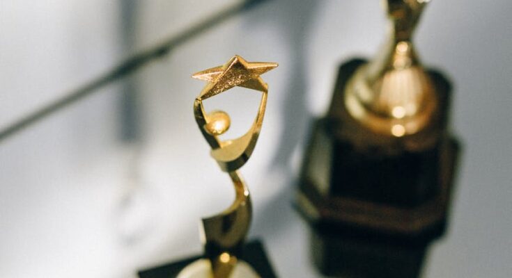 Golden trophies
