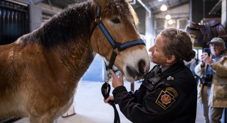 Pennsylvania State Police Unveil New Horse Stable