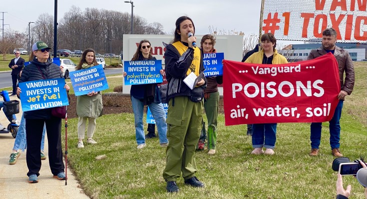 Vanguard protest event