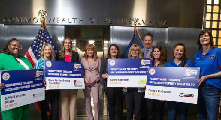 Nearly $38,000 in Unclaimed Property Donated to Nonprofit Organizations
