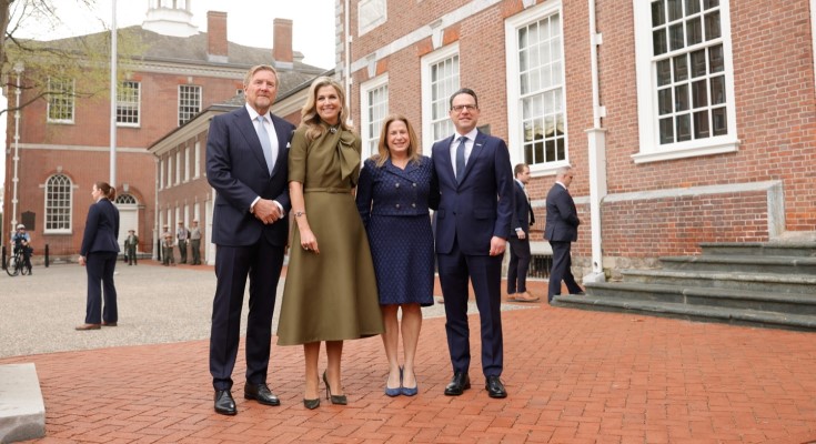 Gov. Josh Shapiro and First Lady Lori Shapiro welcomed King Willem-Alexander and Queen Máxima of the Netherlands