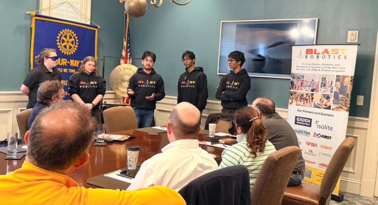 BLAST Robotics Engages Upper Main Line Rotary Club