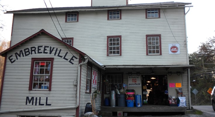 Embreeville Mill in Embreeville, Chester County, PA in Embreeville Historical District on NRHP