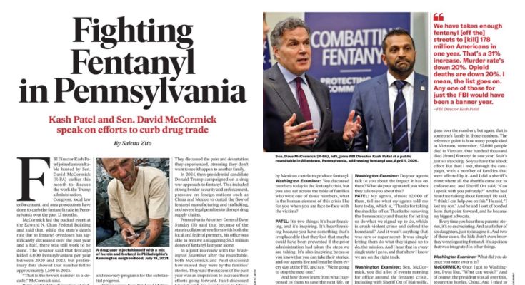 Kash Patel and Sen. David McCormick Team Up to Fight Fentanyl in Pennsylvania