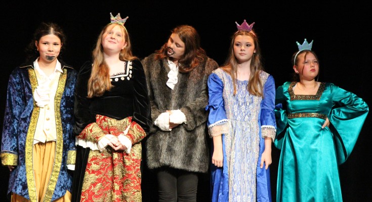 Students performing at CCIU Shakespeare Festival