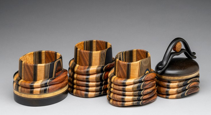 Third Place Winner. Terry Evans, Triple Stacking Box, 2025
