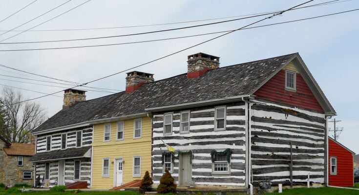 Houses along US 30 Business. Sadsburyville