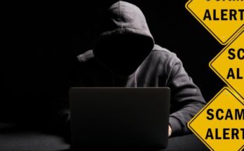 hacker working on laptop